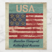 USAワインラベル ワインラベル (シングルラベル)