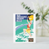 USAヴィンテージ旅行ポスター復元 ポストカード (スタンド正面)