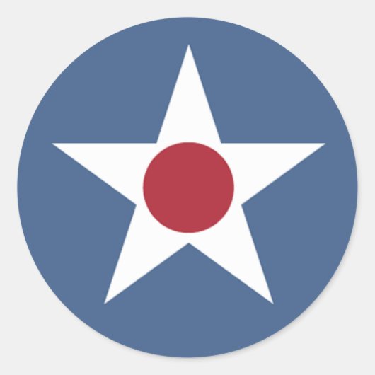 USA国マーカーステッカー ラウンドシール (正面)