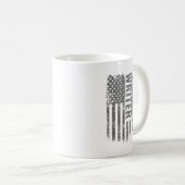 USA国旗のヴィンテージライター コーヒーマグカップ (正面右)