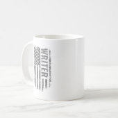 USA国旗のヴィンテージライター コーヒーマグカップ (正面左)