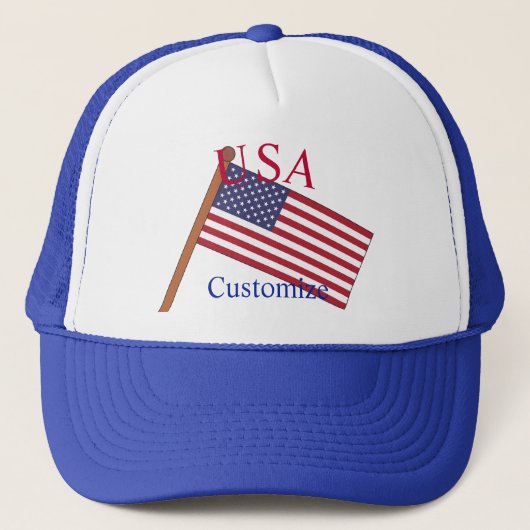 USA国旗サンダーカーブ キャップ (正面)