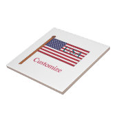 USA国旗サンダーカーブ タイル (側面)
