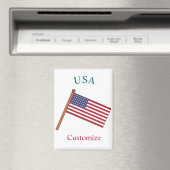 USA国旗サンダーカーブ マグネット (インサイチュ (食洗機))