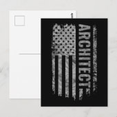 USA国旗ダストレス建築士デザイン ポストカード (正面/裏面)