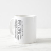 USA国旗 ダレス職人 苦難 デザイン コーヒーマグカップ (正面左)