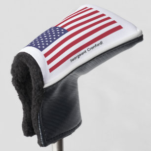 USA国旗 赤白青 ストライプ ゴルフ ヘッドカバー