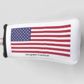 USA国旗 赤白青 ストライプ ゴルフ ヘッドカバー (正面)