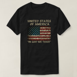 USA国旗 "In God We Trust" Tシャツ