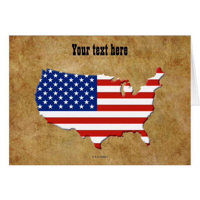 USA地図 (正面横)