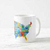 USA地図 コーヒーマグカップ (正面右)