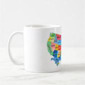 USA地図 コーヒーマグカップ (左)
