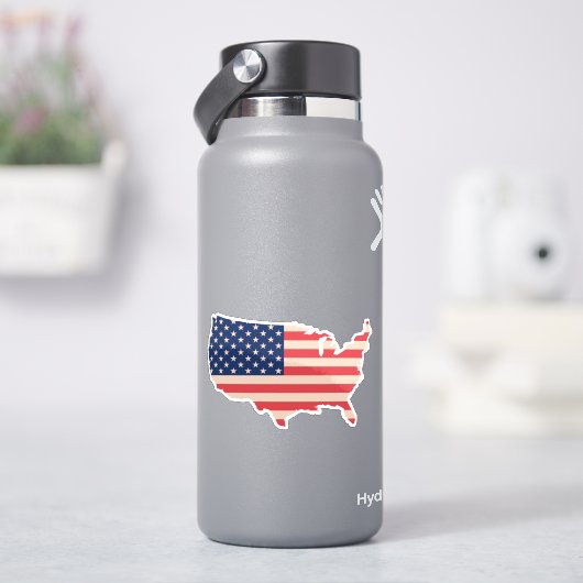 USA地図 シール (HydroFlask)