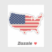 USA地図 シール (シート)