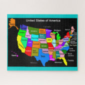 USA地図 ジグソーパズル (横)