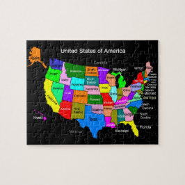 USA地図 ジグソーパズル