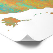 USA地図 ポスター (角)