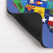 USA地図 マウスパッド (コーナー)