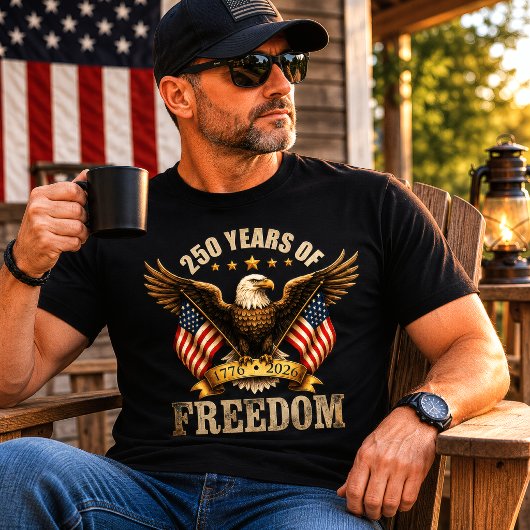 USA建国250周年自由の鷲 Tシャツ