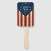 USA建国250周年記念ヴィンテージフラグ "We the People" ハンドファン (正面)