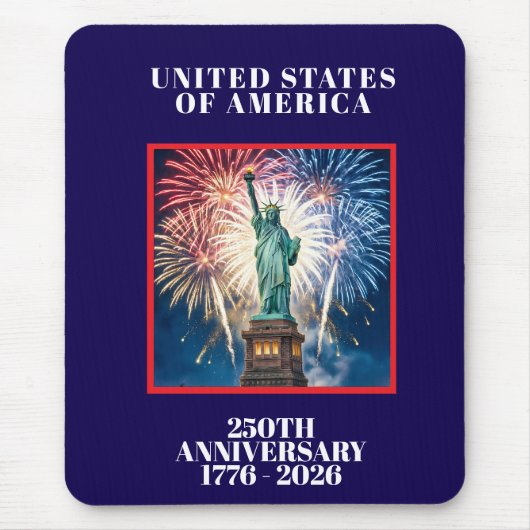 USA建国250周年記念愛国プランナー マウスパッド (正面)