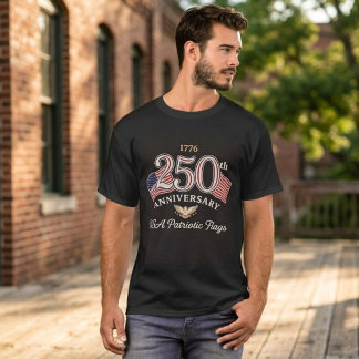 USA建国250周年記念 ヴィンテージ アメリカ国旗 グラフィック Tシャツ