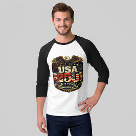 USA建国250周年記念 1776-2026 メンズ パトリオティック Tシャツ