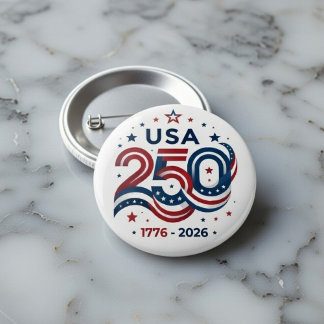 USA建国250周年 1776-2026 缶バッジ