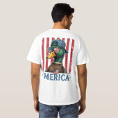 USA建国250年アヒルMerica Tシャツ (裏面フル)