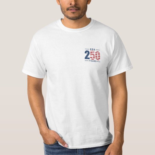 USA建国250年アヒルMerica Tシャツ (正面)