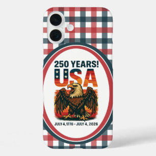 USA建国250年 - ハクトウワシ アメリカ独立記念日 2026 iPhone 16 PLUSケース