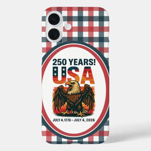 USA建国250年 - ハクトウワシ アメリカ独立記念日 2026 Case-Mate iPhoneケース (裏面)