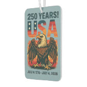USA建国250年 - 愛国ハクトウワシ 7月4日 2026 カーエアーフレッシュナー (左)