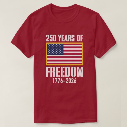USA建国250年Tシャツ Tシャツ (デザイン正面)