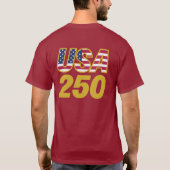 USA建国250年Tシャツ Tシャツ (裏面)