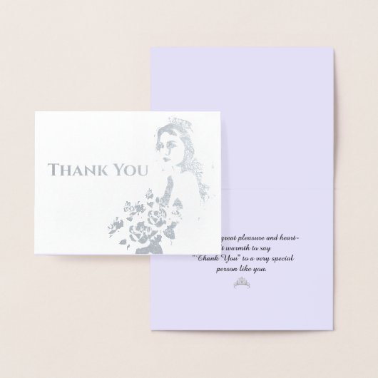 USA恋しく思アメリカ王冠 – 写真付きグリーティング 箔カード (ディスプレー)