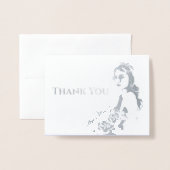 USA恋しく思アメリカ王冠 – 写真付きグリーティング 箔カード (封筒付き正面)