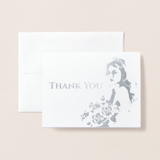 USA恋しく思アメリカ王冠 – 写真付きグリーティング 箔カード (封筒付き正面)