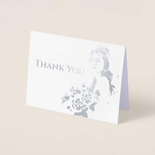 USA恋しく思アメリカ王冠 – 写真付きグリーティング 箔カード (正面)