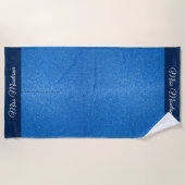 USA恋しく思スタイルページェントグリッターグラムビーチタオル ビーチタオル (正面)