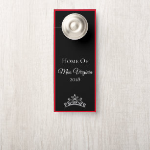 USA恋しく思スタイルページェントSLVRクラウンドアハンガー ドアノブサイン