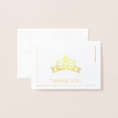 USA恋しく思スタイルページャントフォイルティアラミニカード 箔カード (封筒付き正面)