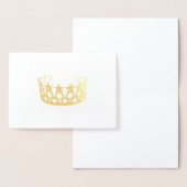 USA恋しく思スタイル金ゴールド箔クラウンカード 箔カード (ディスプレー)
