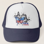 USA愛国トラカーハット キャップ (正面)