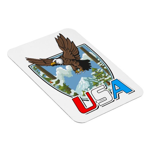 USA愛国ロゴ マグネット (右側)