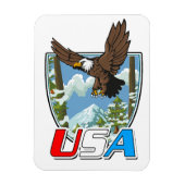 USA愛国ロゴ マグネット (縦)