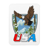 USA愛国者ロゴ マグネット (縦)