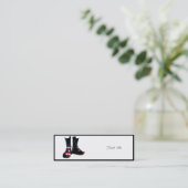 USA戦闘用ブーツ スキニー名刺 (スタンド正面)