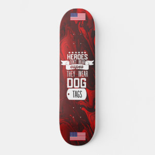 USA旗軍隊ヒーロードント衣服犬タグ スケートボード
