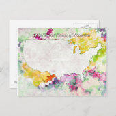 USA水彩はがき ポストカード (正面/裏面)